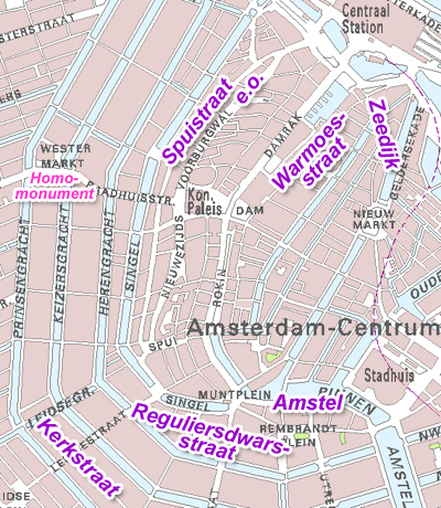 Gay streets in Amsterdam