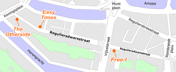 Coffeeshops in Reguliersdwarsstraat